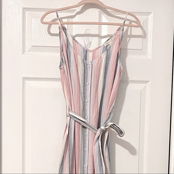 Chelsea & Violet Summer Sunset Stripes Maxi Dress Sleeveless Tank Resort Wear - Picture 6 of 9